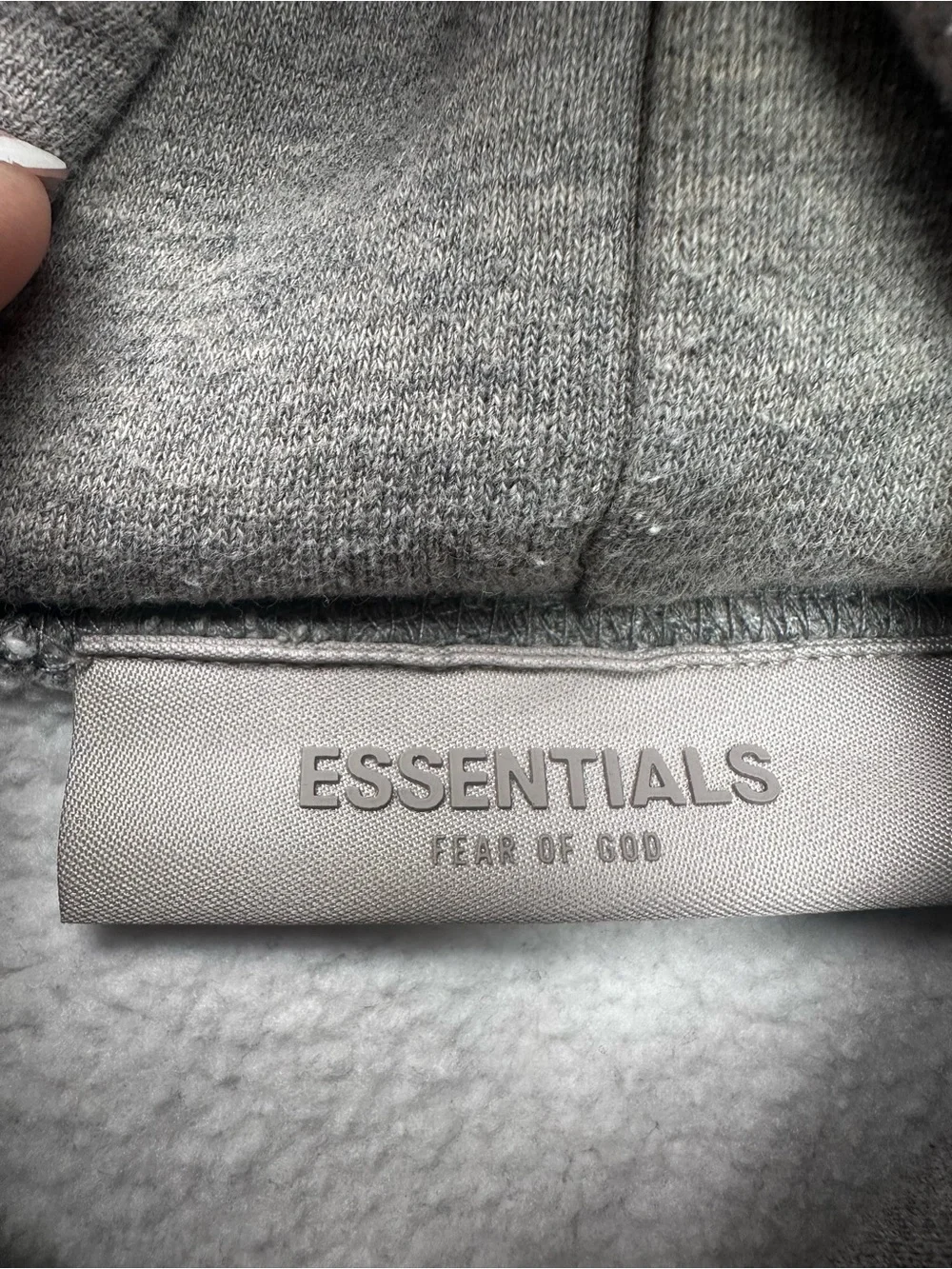 Essentials Men’s Gray Crewneck Hoodie Sweatshirt
